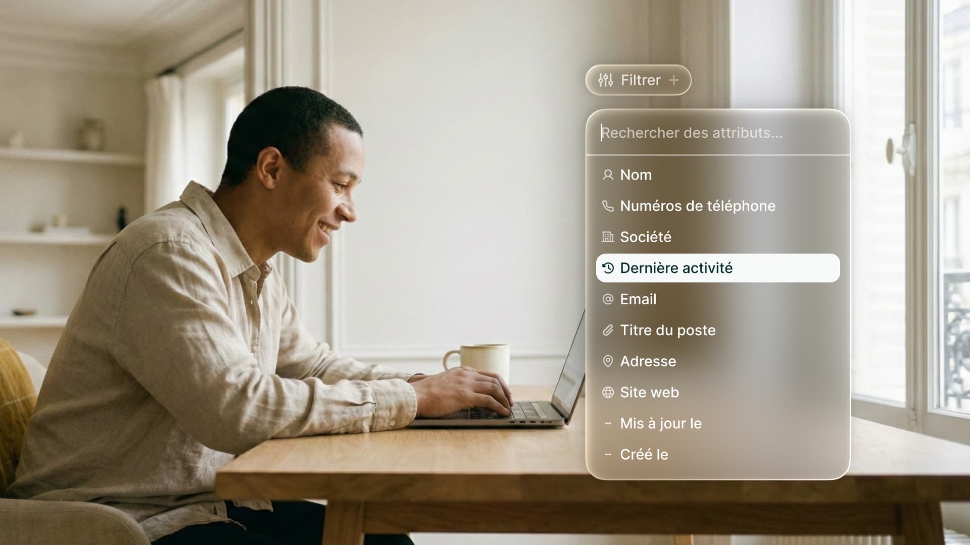 Trouvez vos contacts plus vite