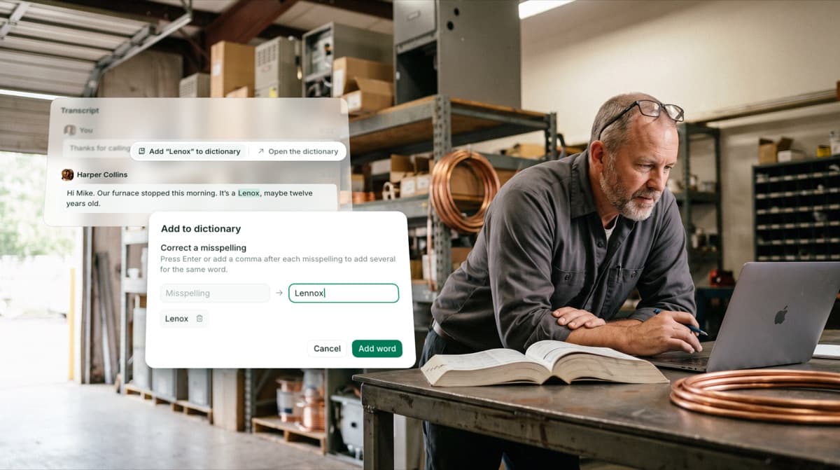 Bring Allo den Wortschatz deines Betriebs bei