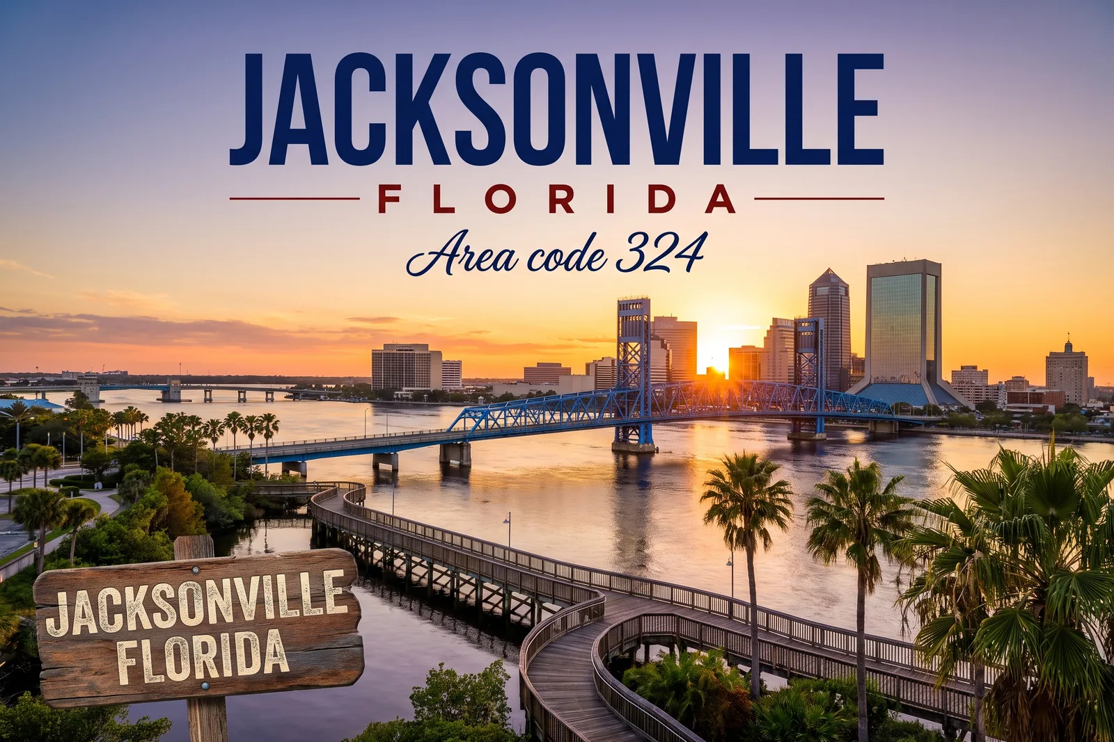Innenstadt von Jacksonville, Vorwahl 324