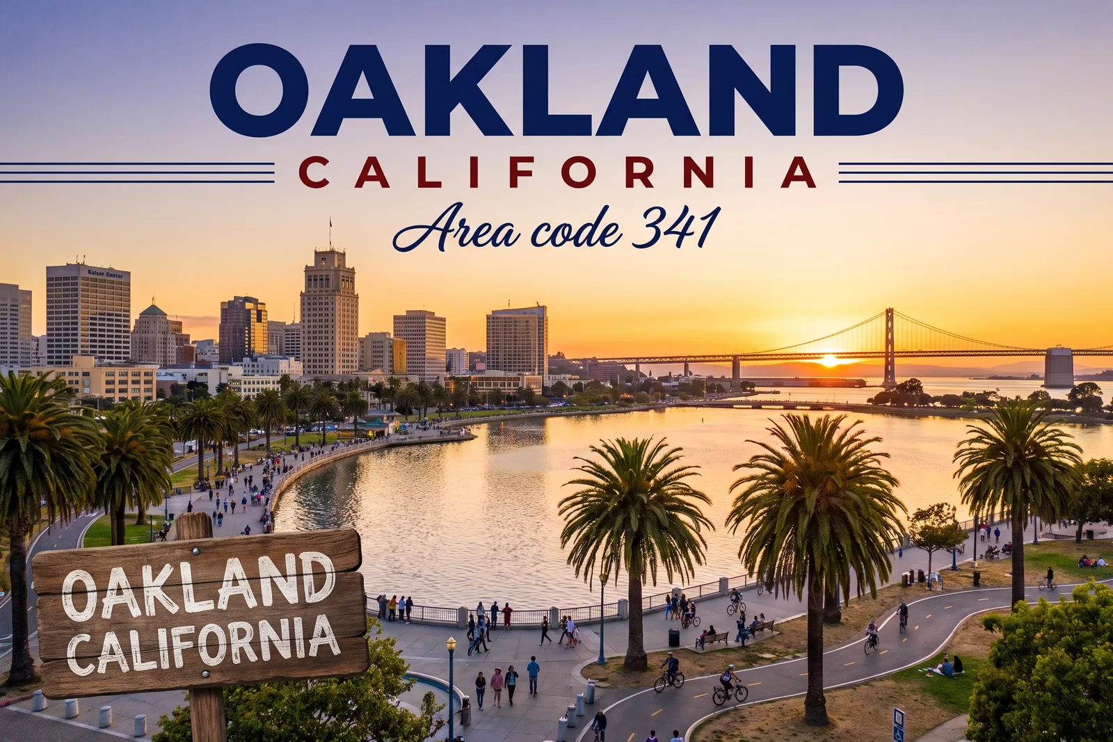 Innenstadt von Oakland, Vorwahl 341