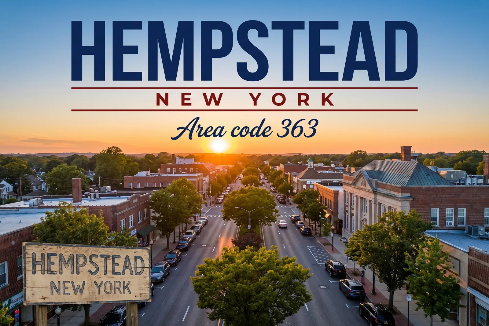 Innenstadt von Hempstead, Vorwahl 363