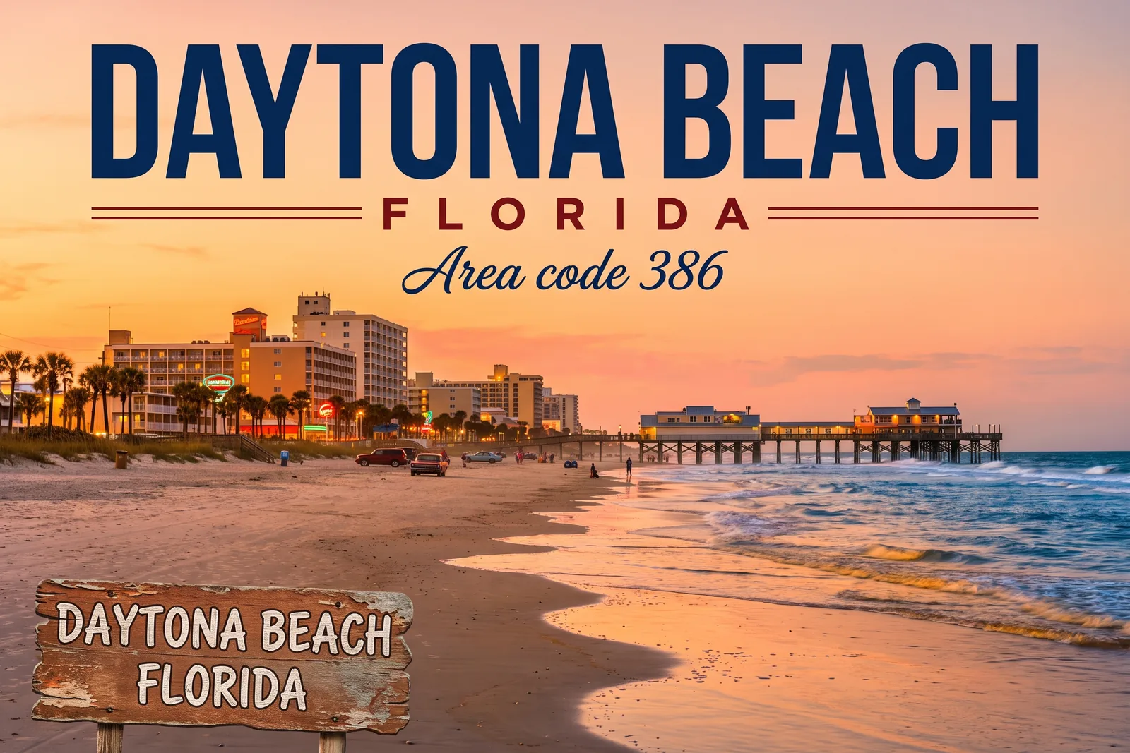 Innenstadt von Daytona Beach, Vorwahl 386