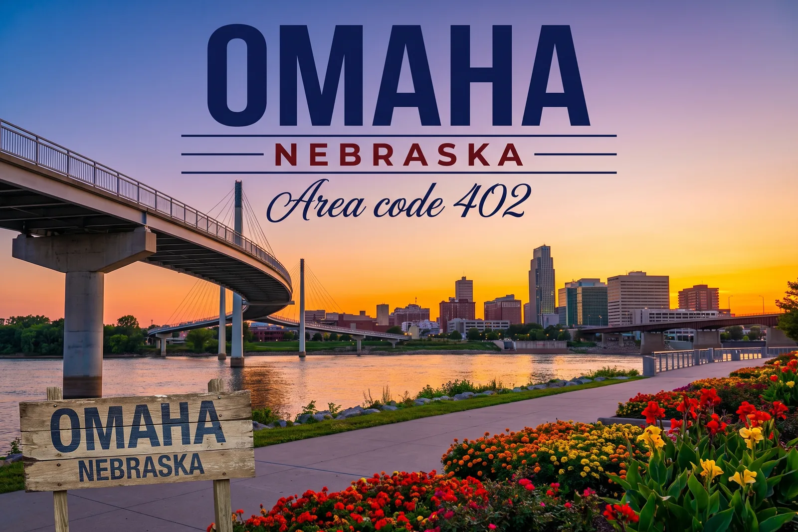 Innenstadt von Omaha, Vorwahl 402