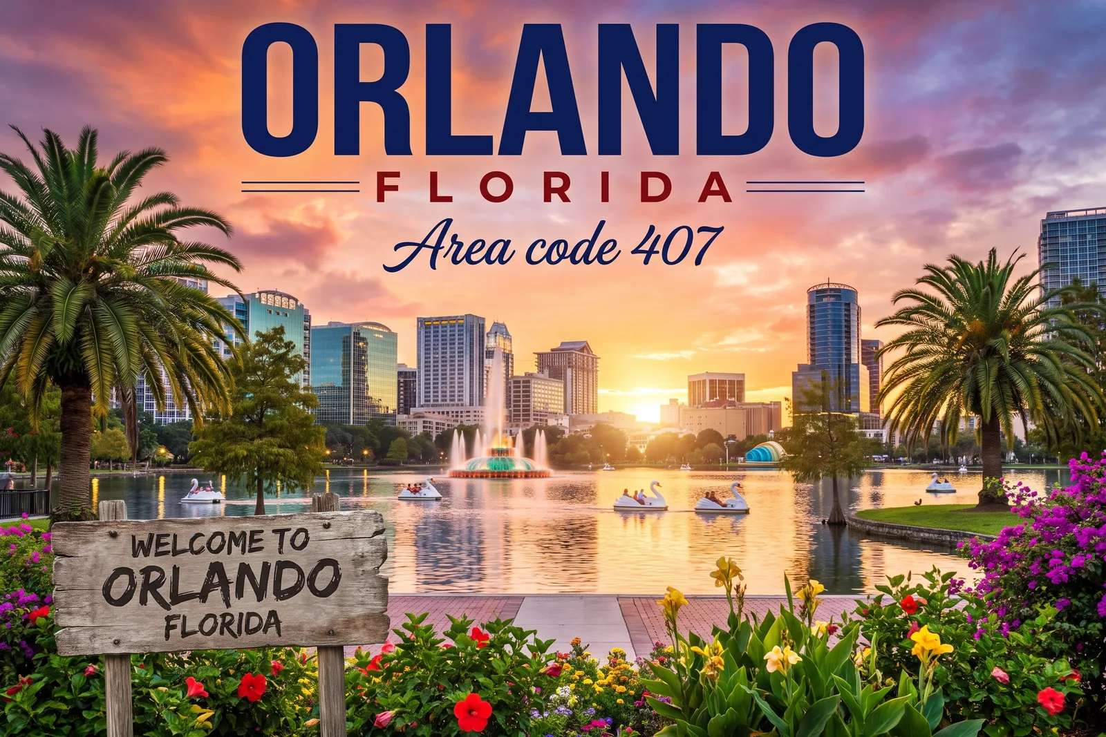 Innenstadt von Orlando, Vorwahl 407