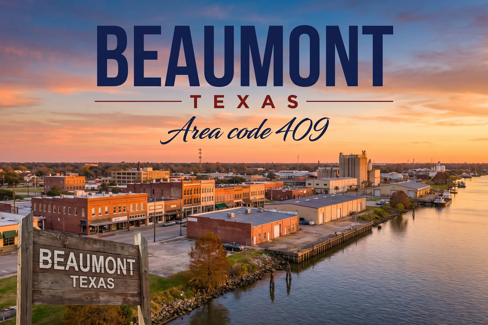 Innenstadt von Beaumont, Vorwahl 409
