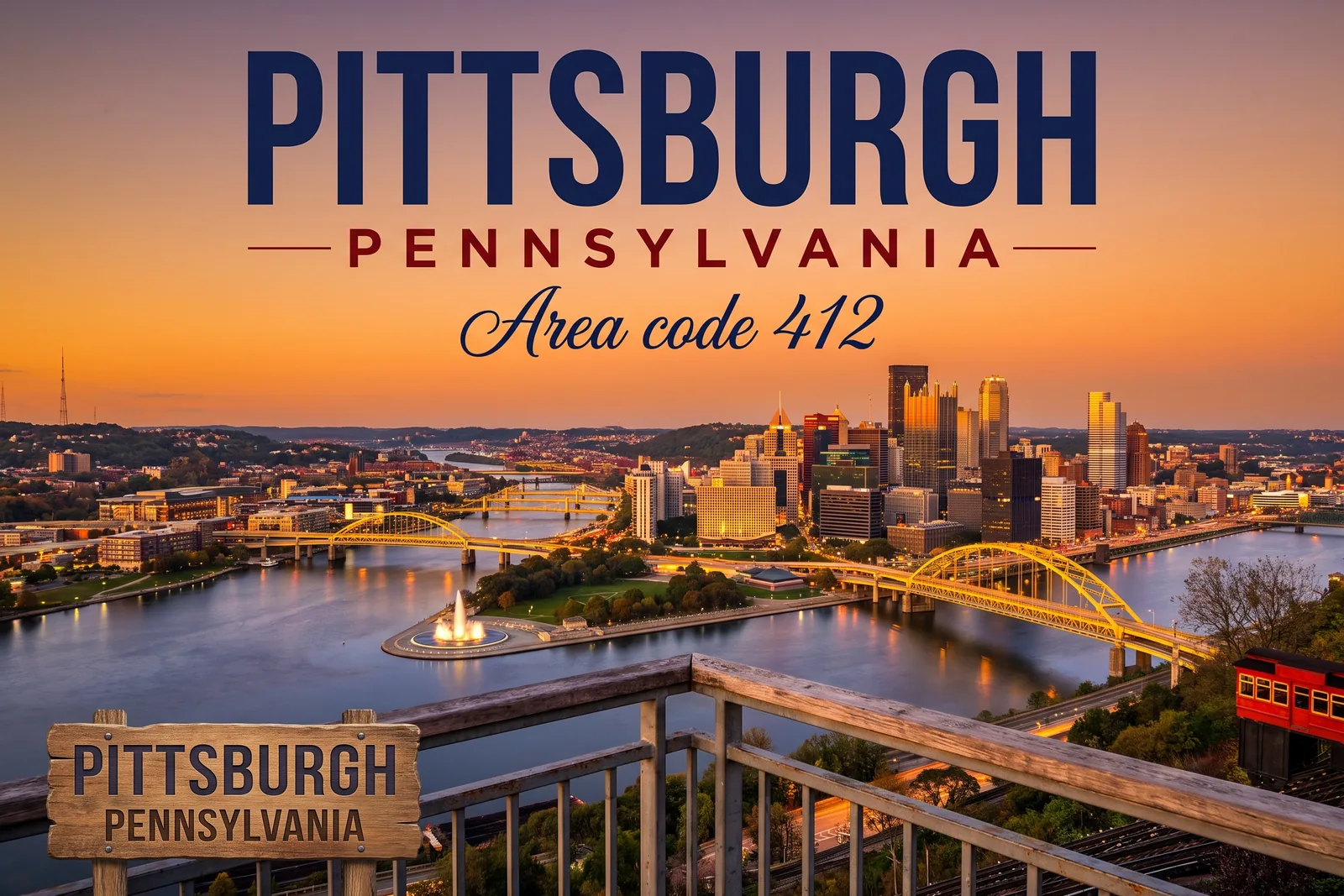 Innenstadt von Pittsburgh, Vorwahl 412
