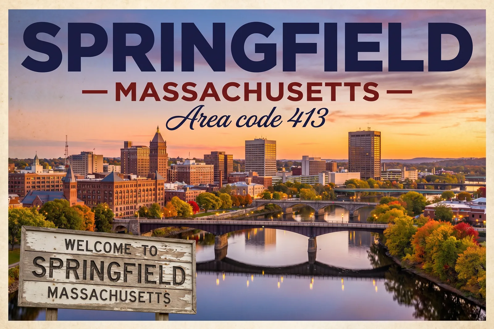 Innenstadt von Springfield, Vorwahl 413