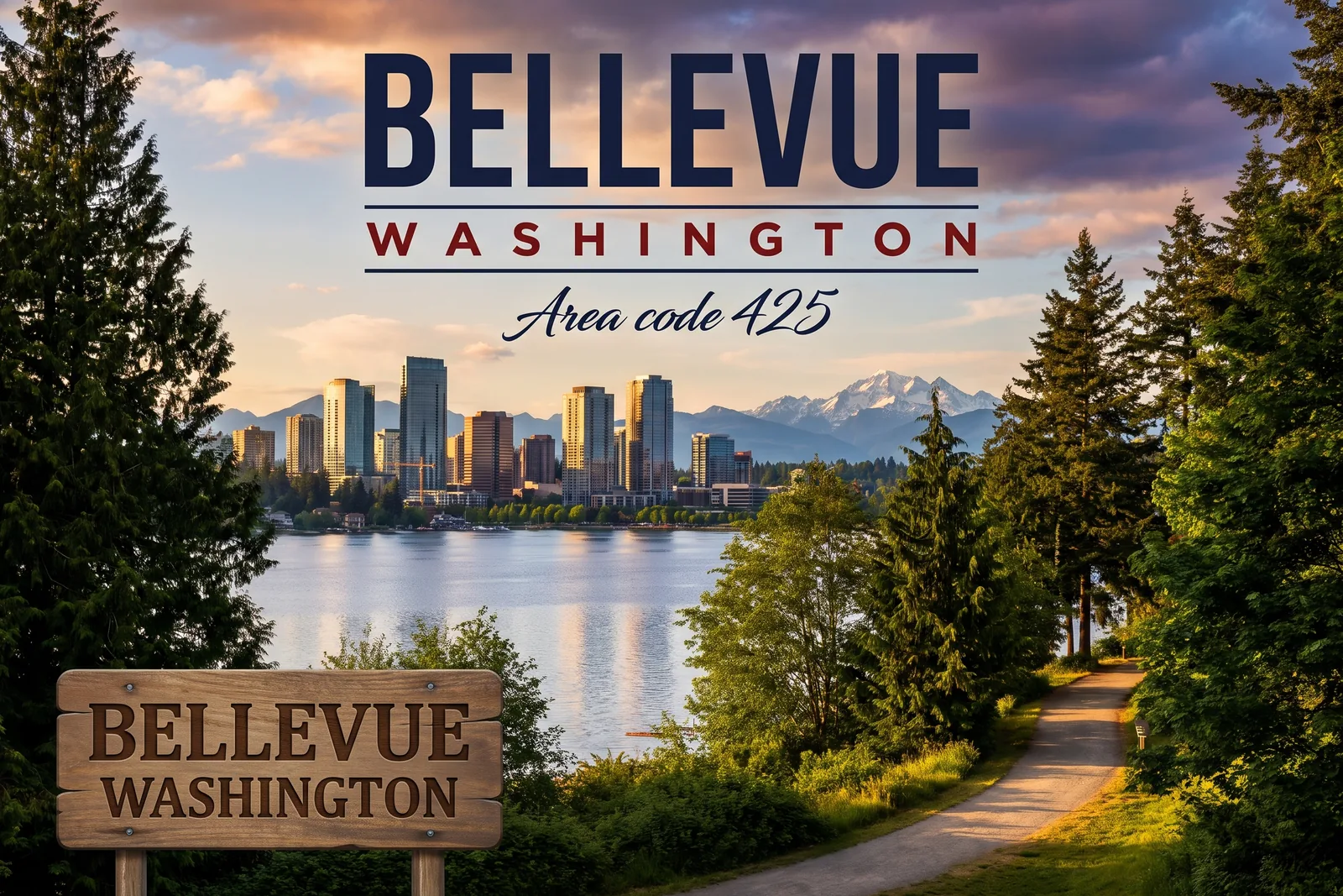 Innenstadt von Bellevue, Vorwahl 425