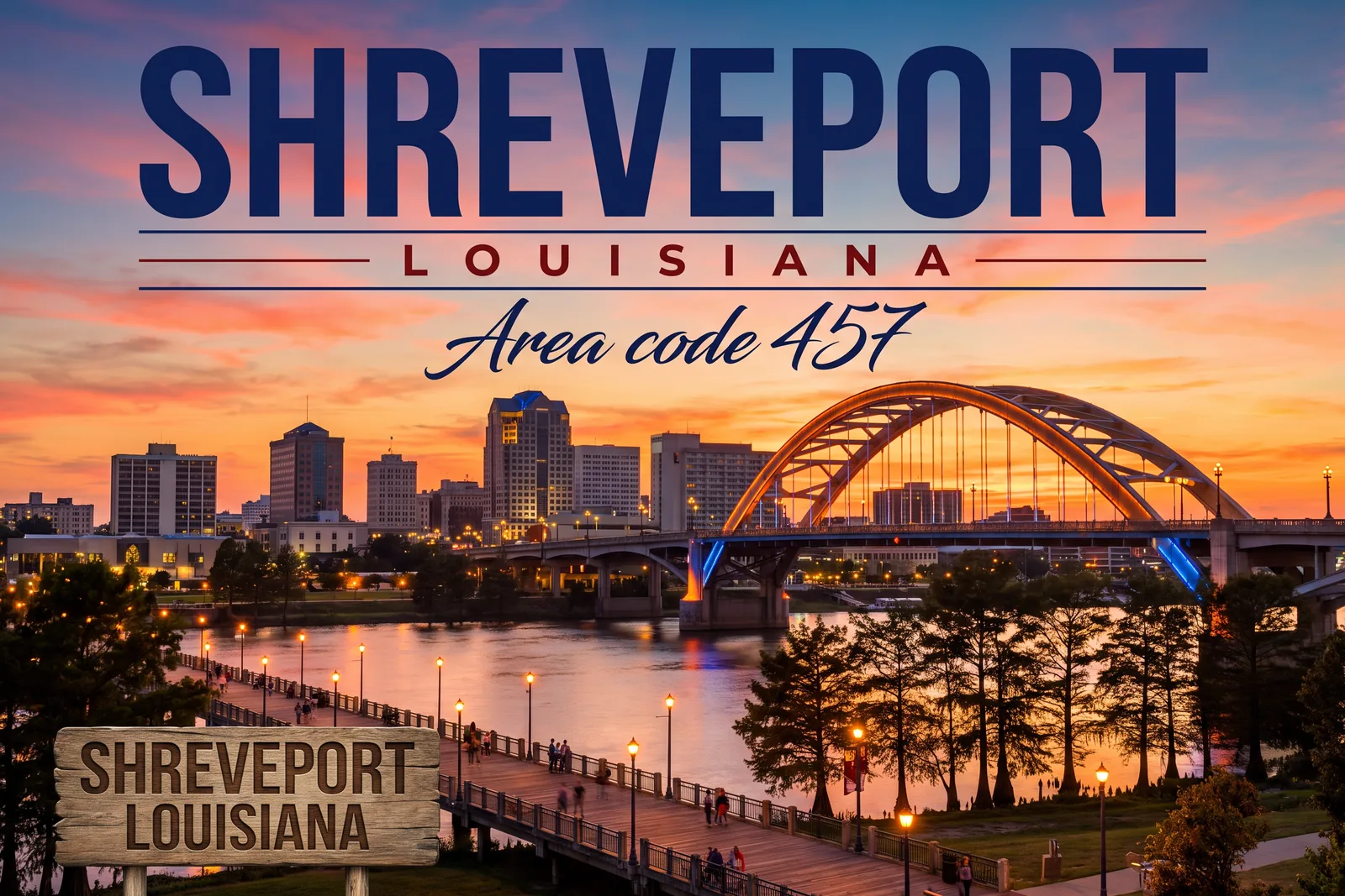 Innenstadt von Shreveport, Vorwahl 457