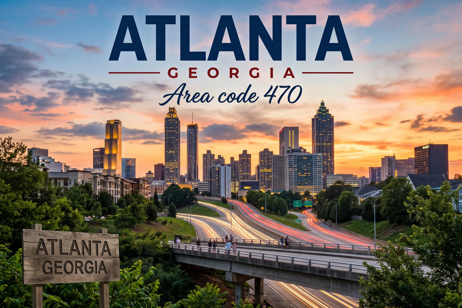 Innenstadt von Atlanta, Vorwahl 470