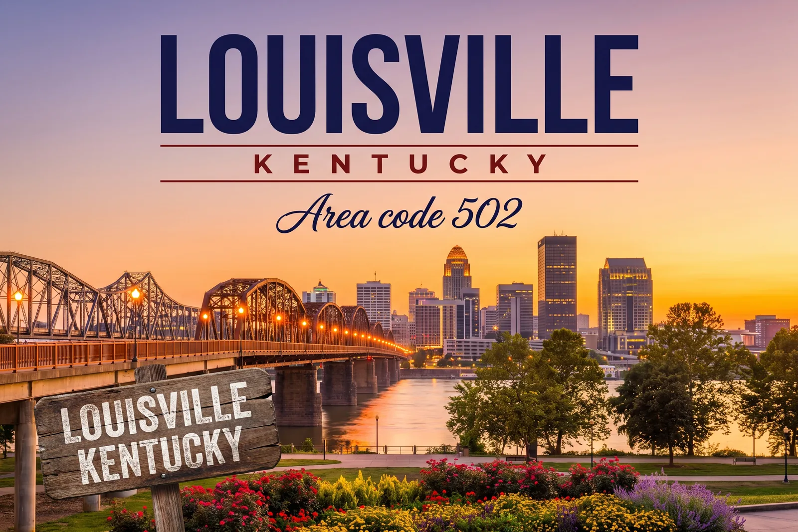 Innenstadt von Louisville, Vorwahl 502