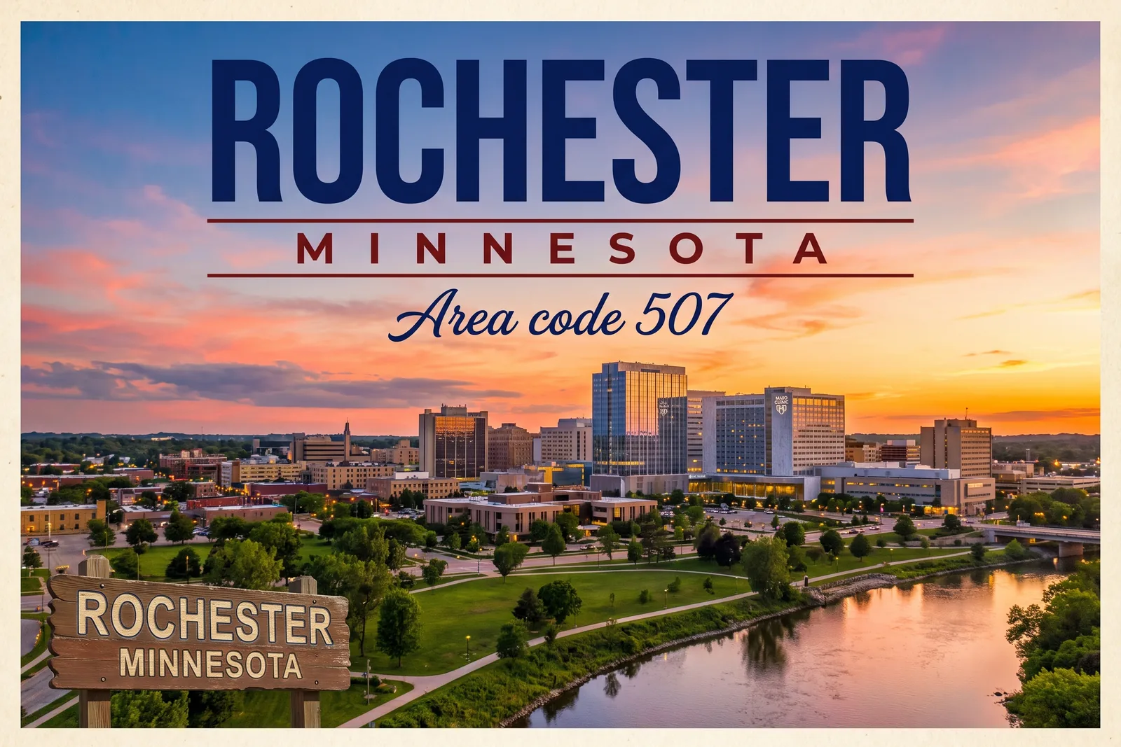 Innenstadt von Rochester, Vorwahl 507