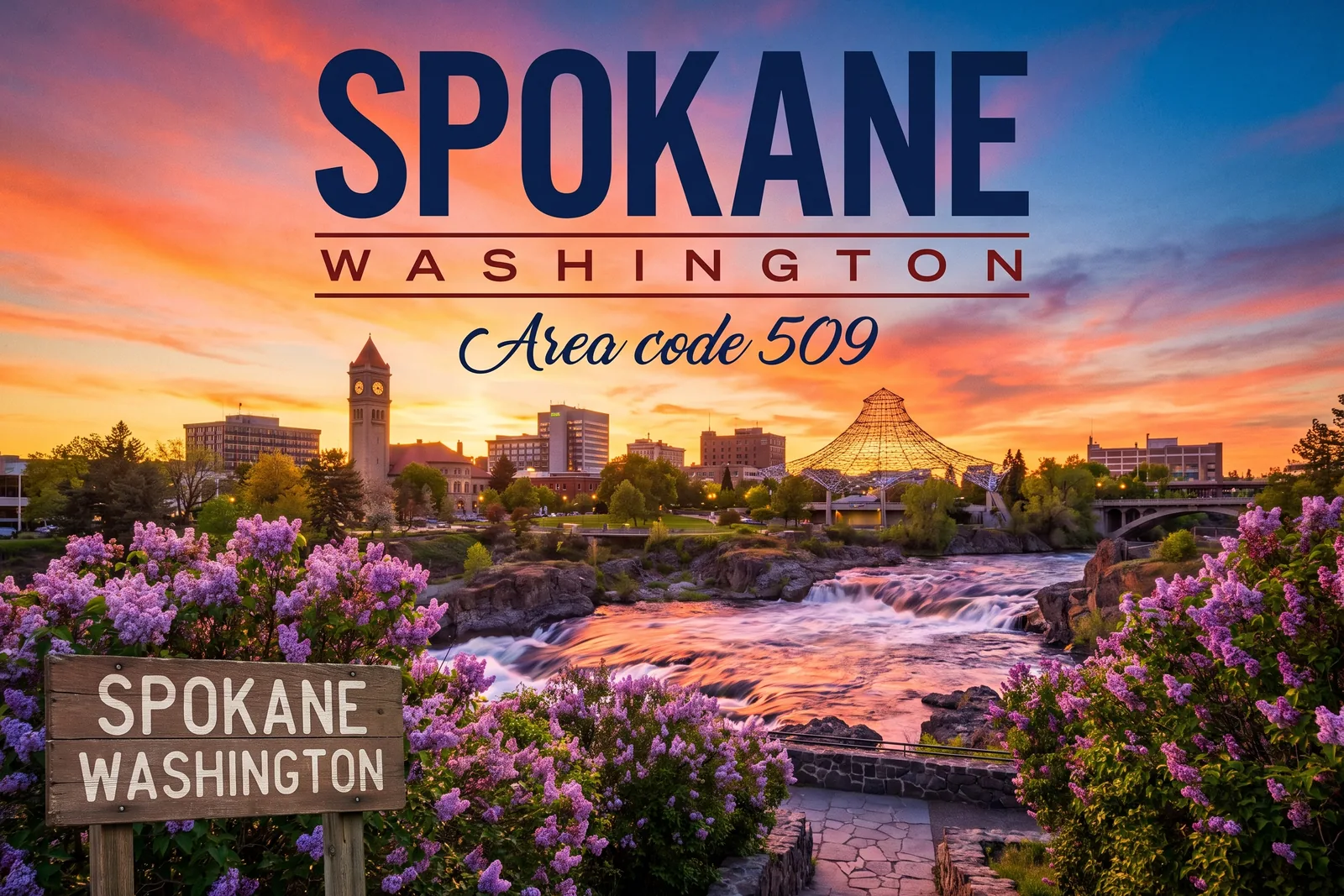 Innenstadt von Spokane, Vorwahl 509