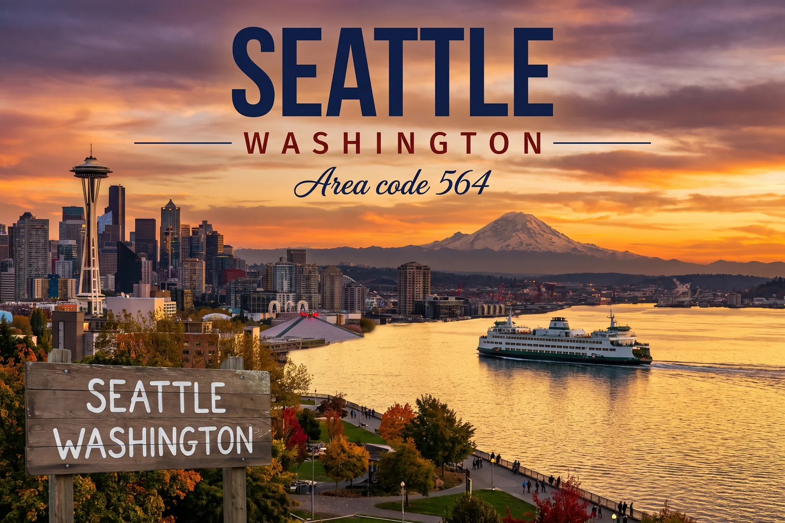 Innenstadt von Seattle, Vorwahl 564