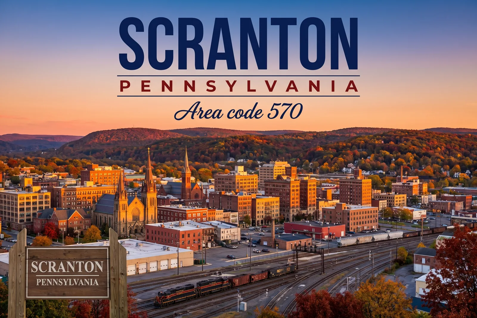 Innenstadt von Scranton, Vorwahl 570