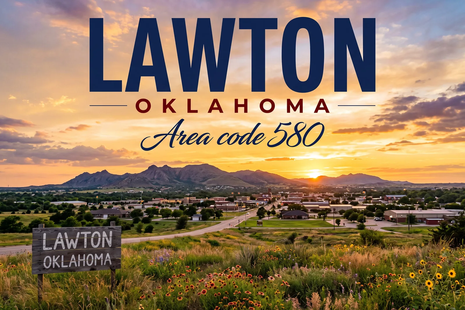 Innenstadt von Lawton, Vorwahl 580