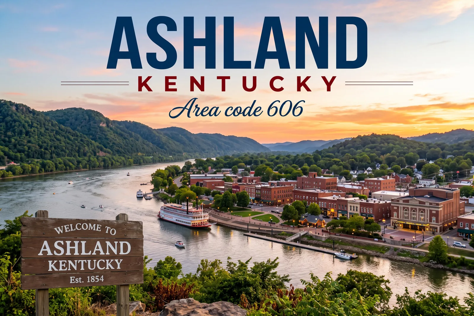 Innenstadt von Ashland, Vorwahl 606