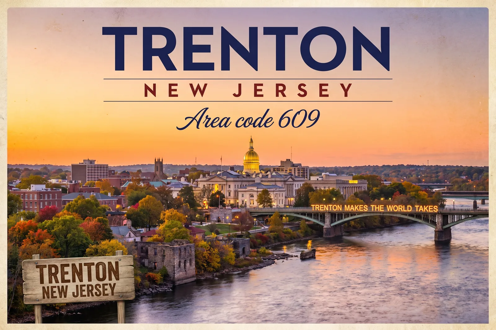 Innenstadt von Trenton, Vorwahl 609