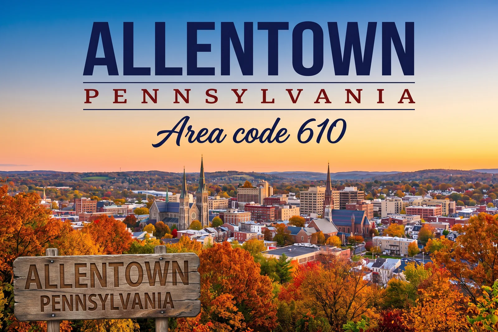 Innenstadt von Allentown, Vorwahl 610