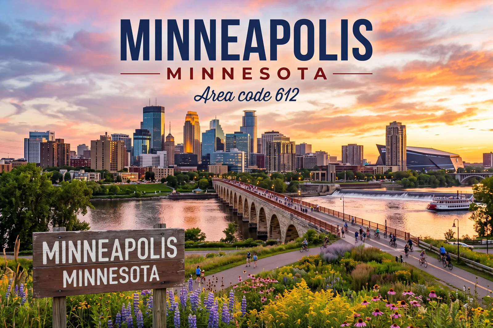 Innenstadt von Minneapolis, Vorwahl 612