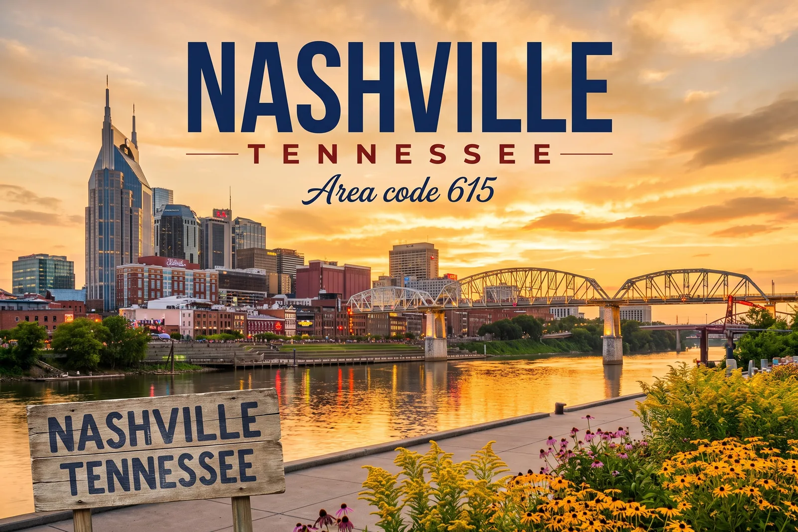 Innenstadt von Nashville, Vorwahl 615