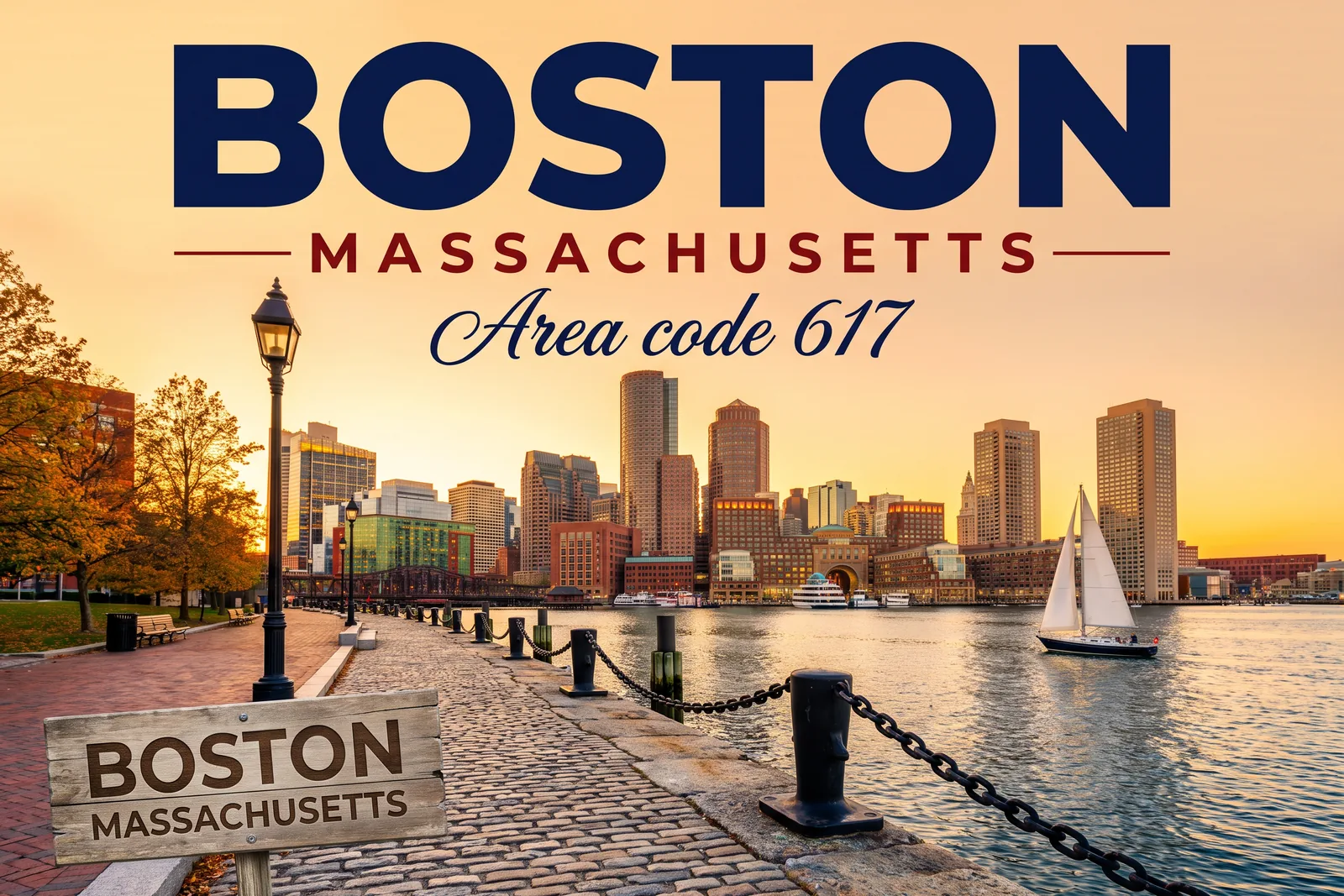 Innenstadt von Boston, Vorwahl 617