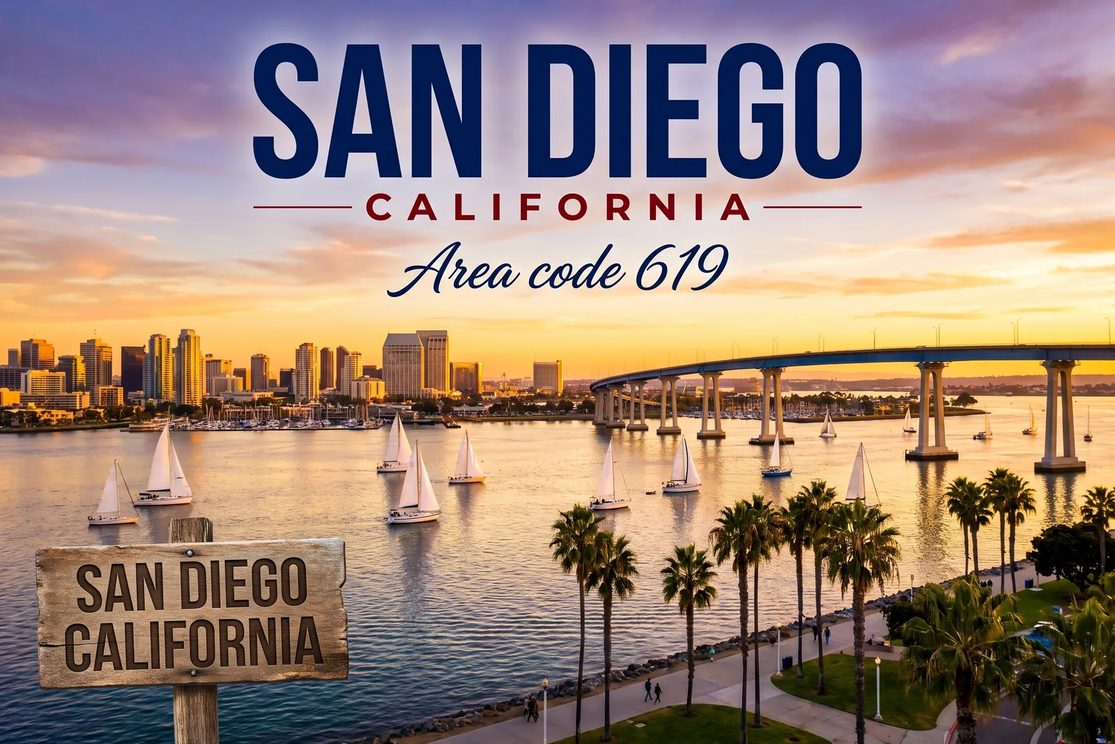 Innenstadt von San Diego, Vorwahl 619