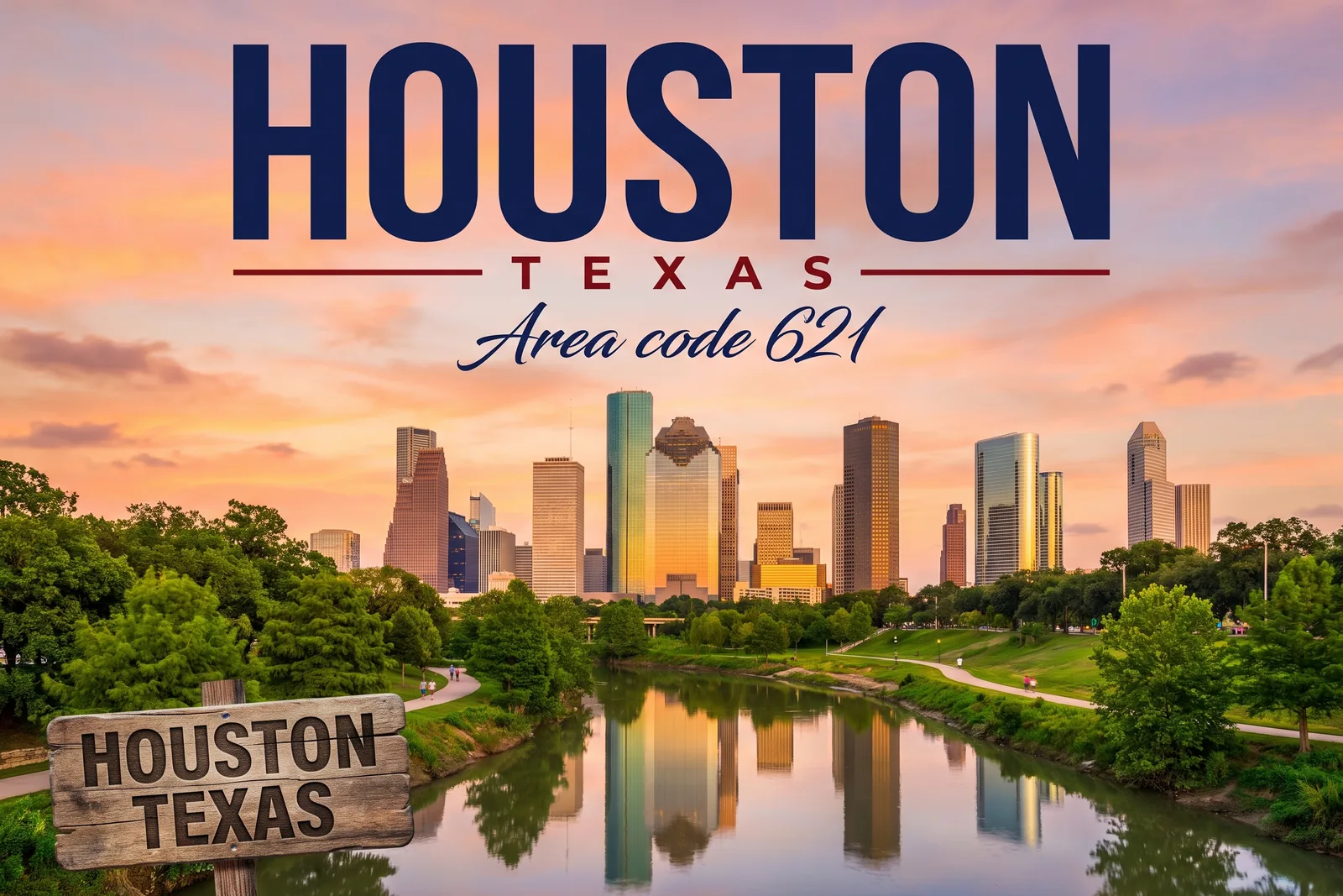 Innenstadt von Houston, Vorwahl 621