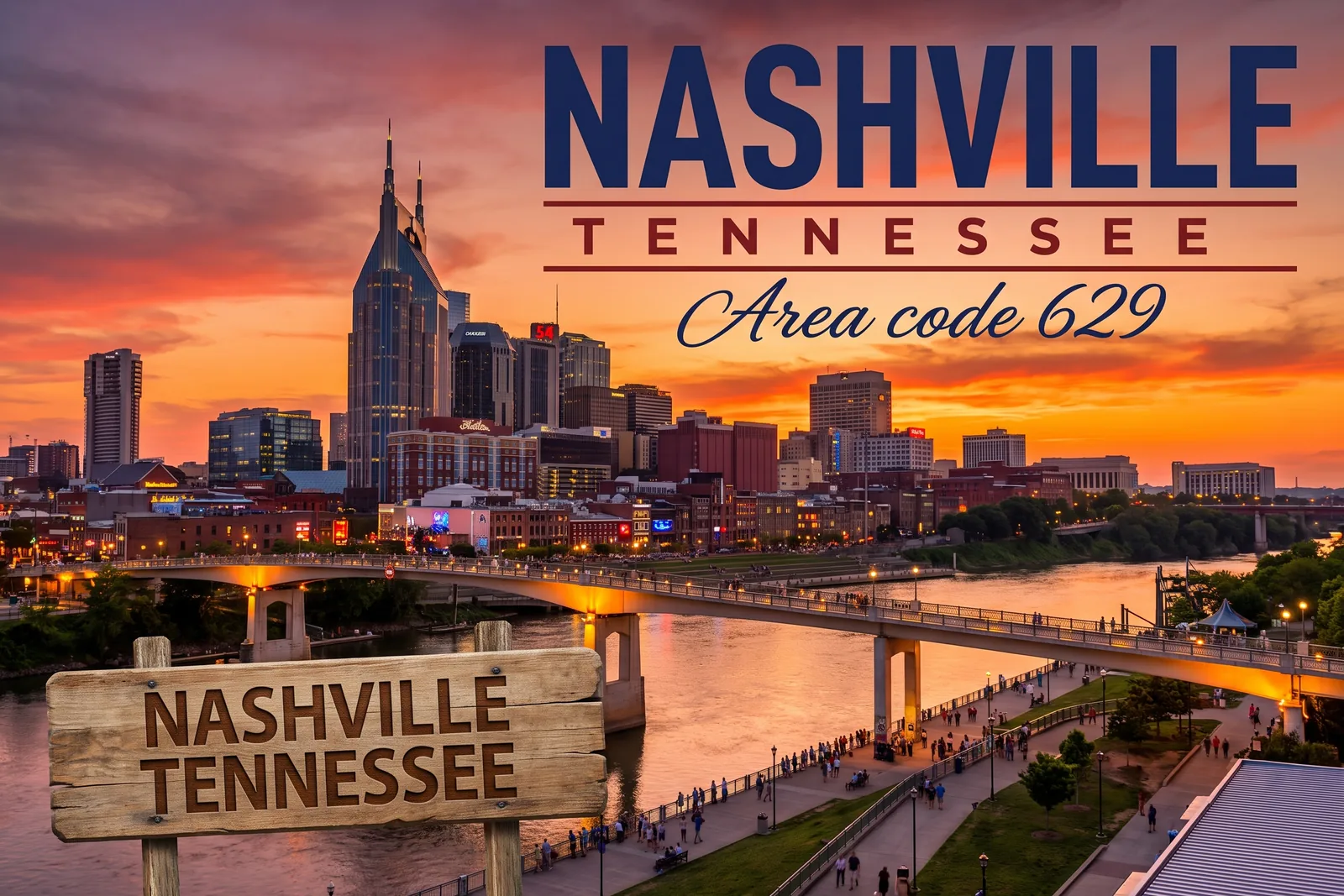 Innenstadt von Nashville, Vorwahl 629