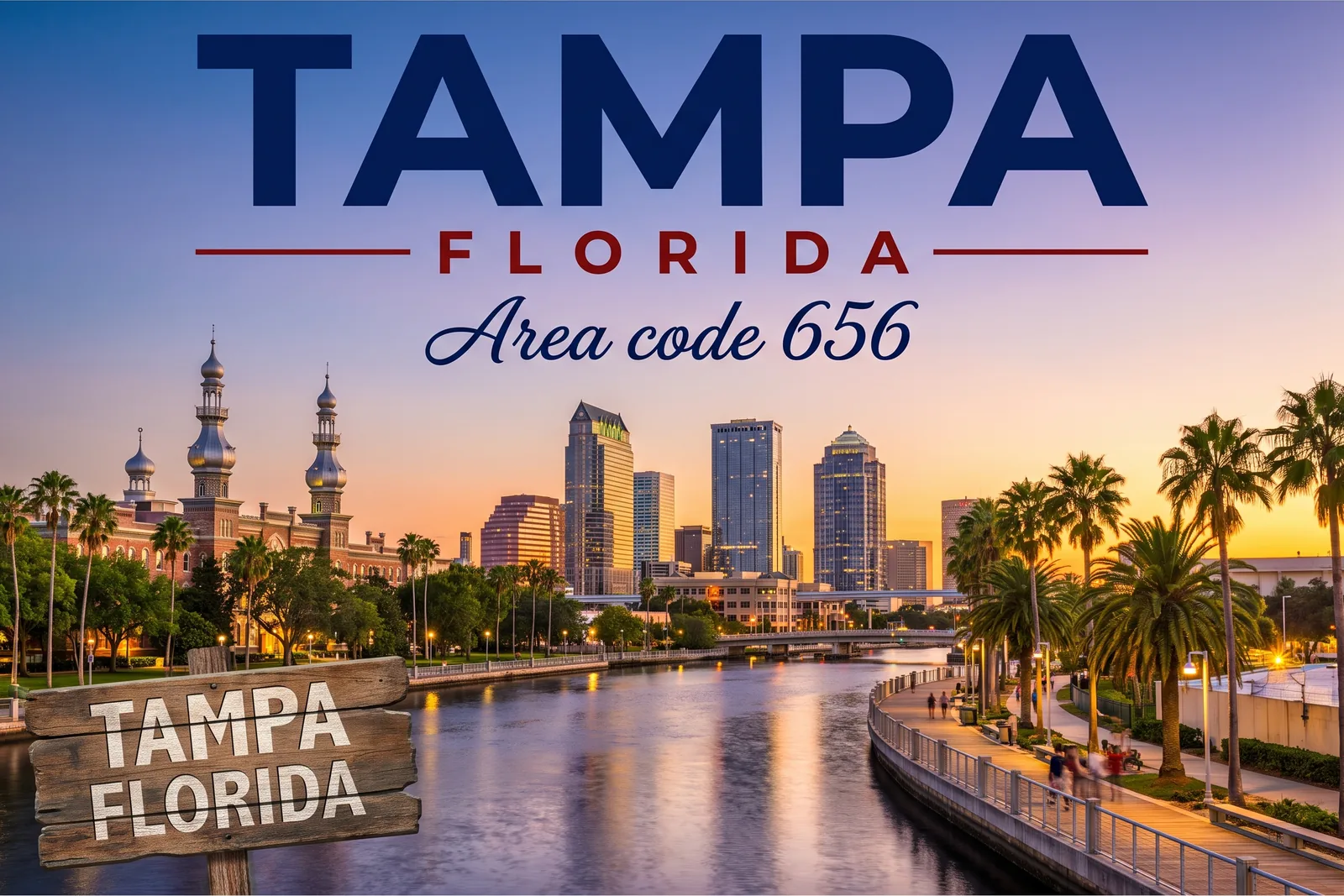Innenstadt von Tampa, Vorwahl 656
