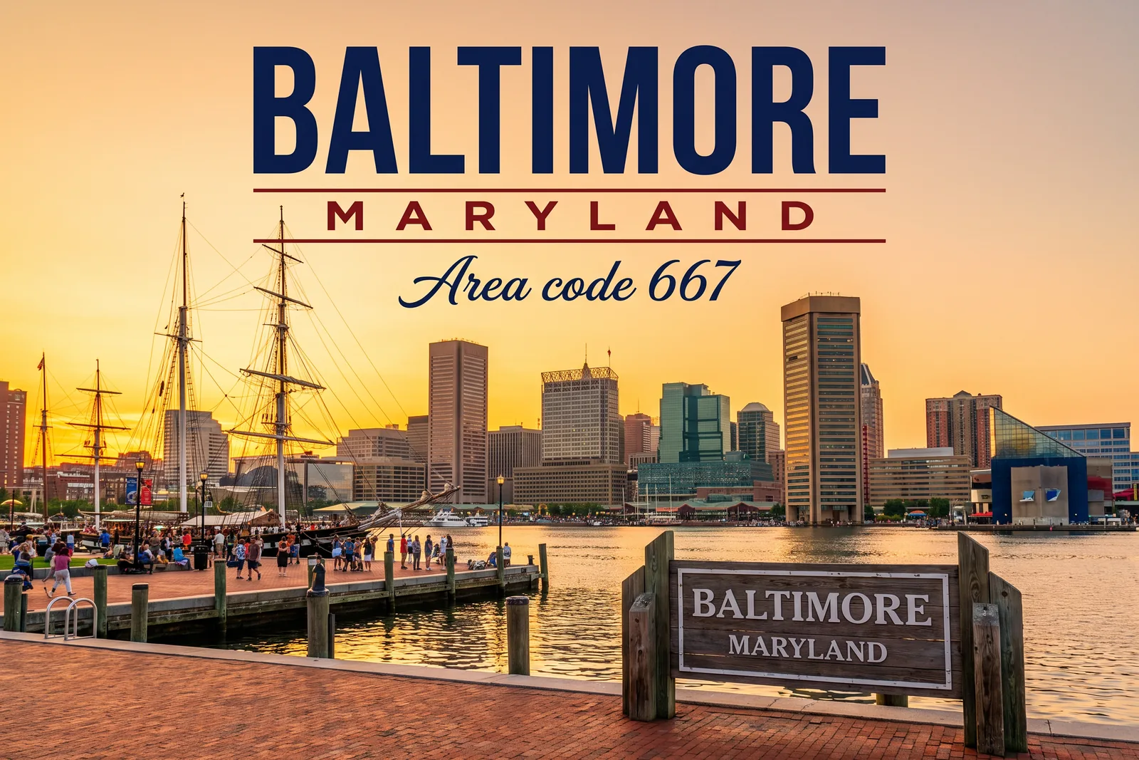 Innenstadt von Baltimore, Vorwahl 667
