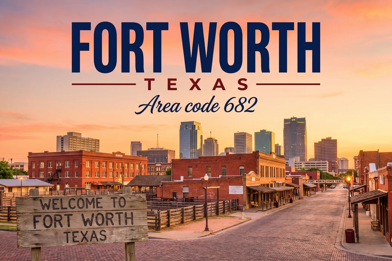 Innenstadt von Fort Worth, Vorwahl 682
