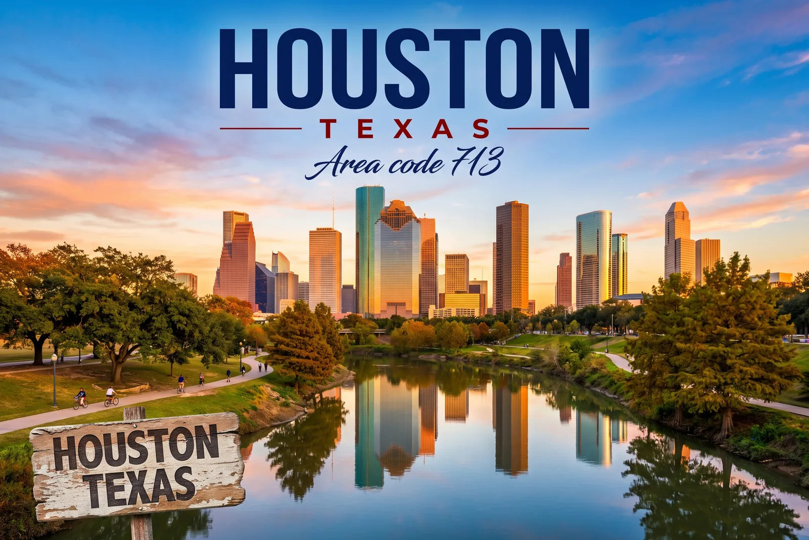 Innenstadt von Houston, Vorwahl 713