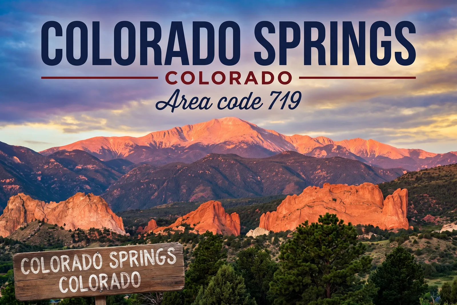 Innenstadt von Colorado Springs, Vorwahl 719