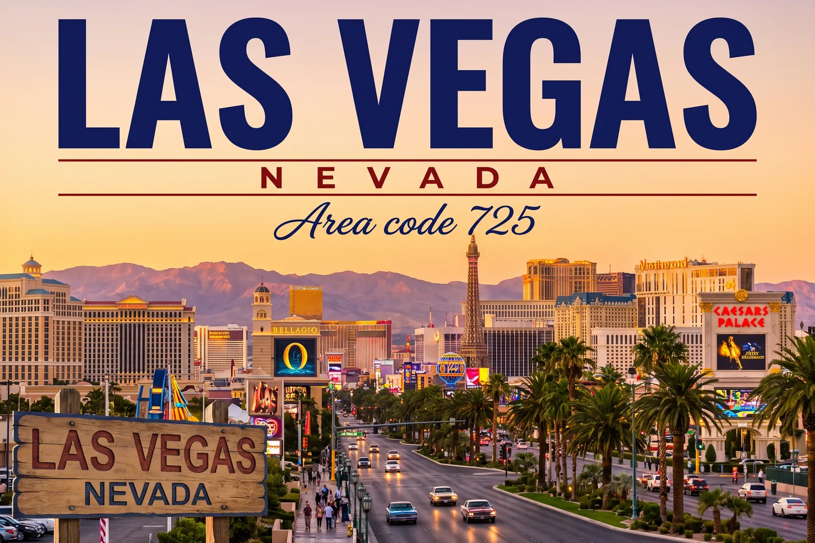 Innenstadt von Las Vegas, Vorwahl 725