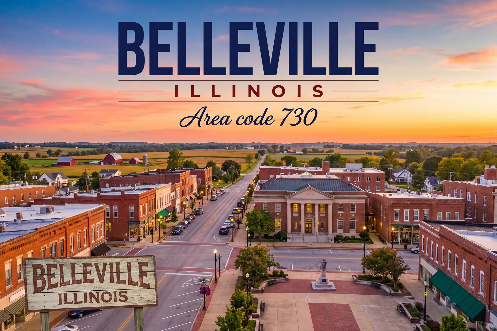 Innenstadt von Belleville, Vorwahl 730