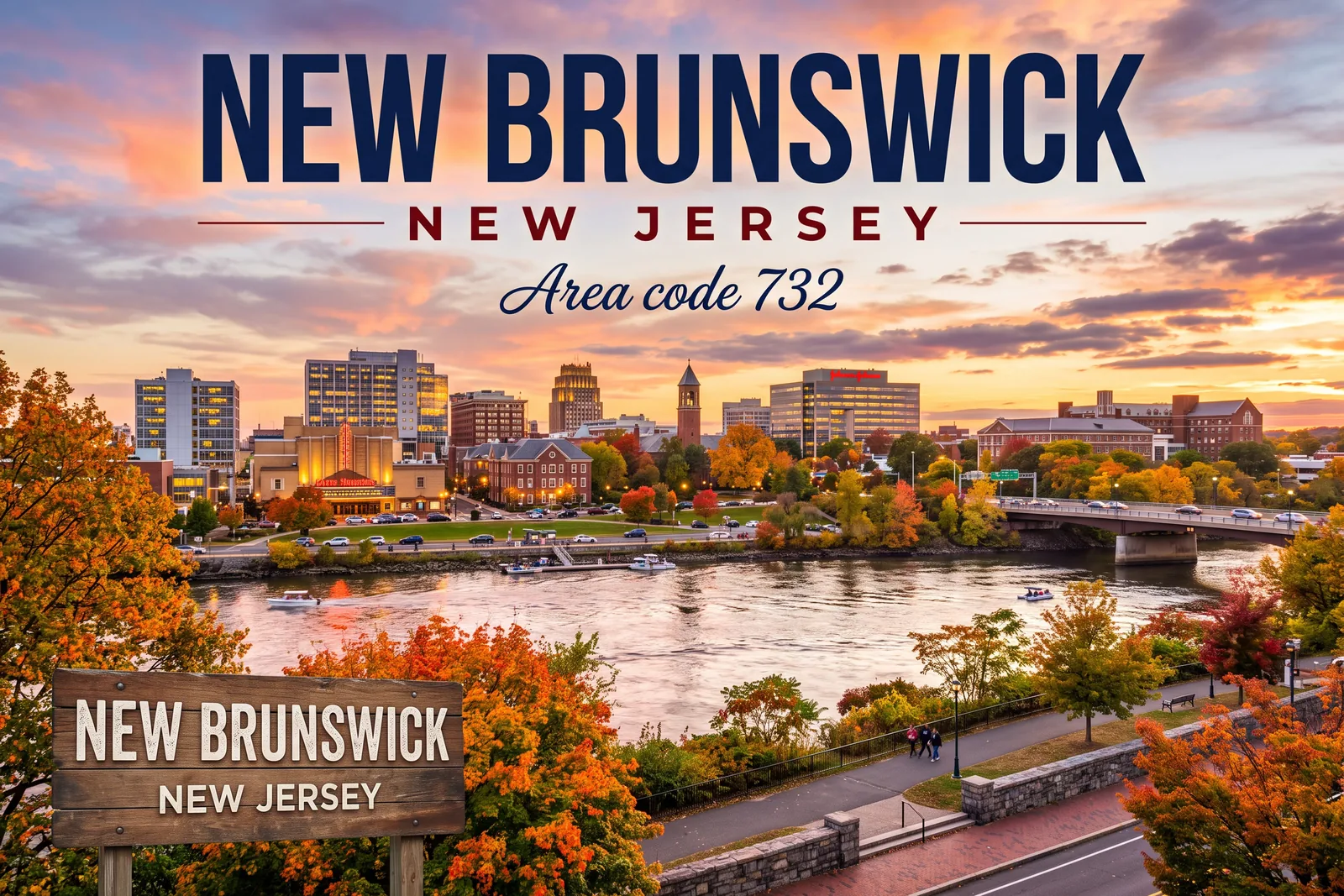 Innenstadt von New Brunswick, Vorwahl 732