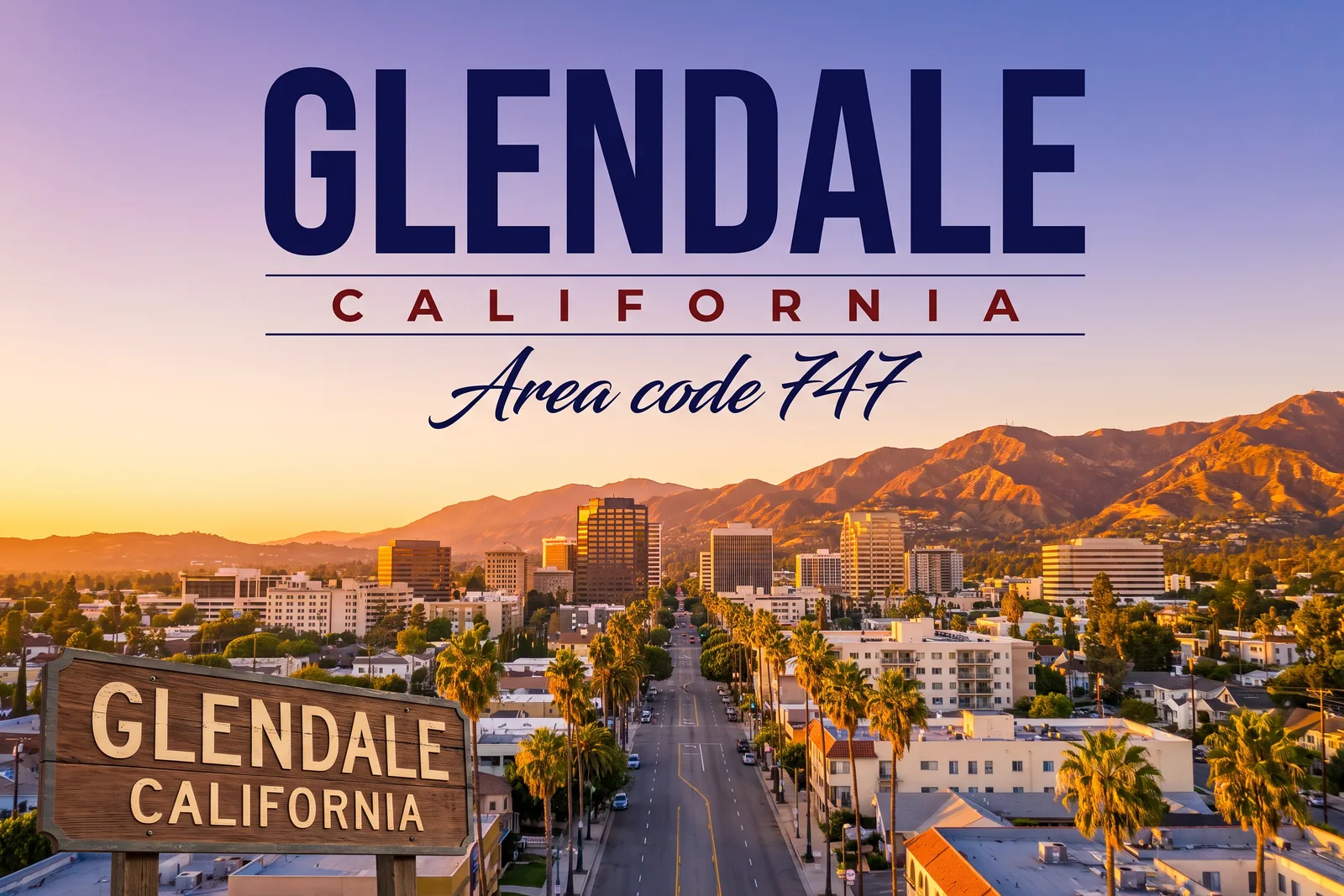 Innenstadt von Glendale, Vorwahl 747