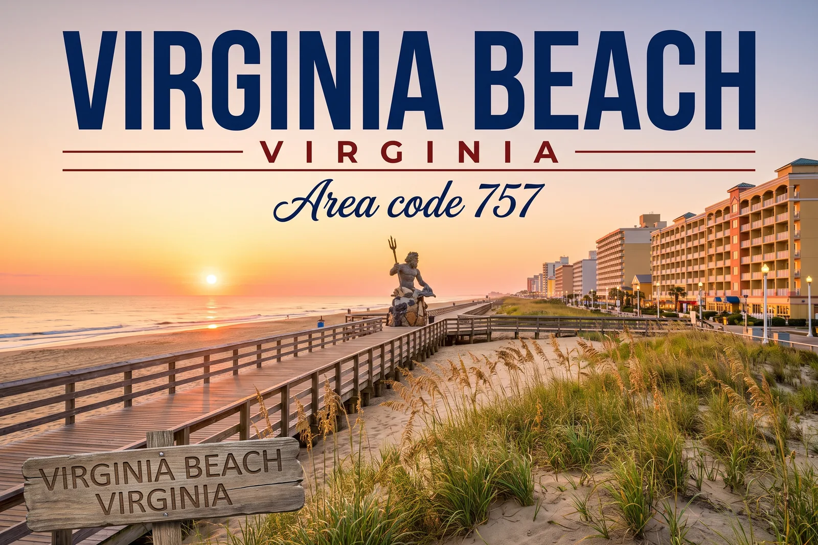 Innenstadt von Virginia Beach, Vorwahl 757