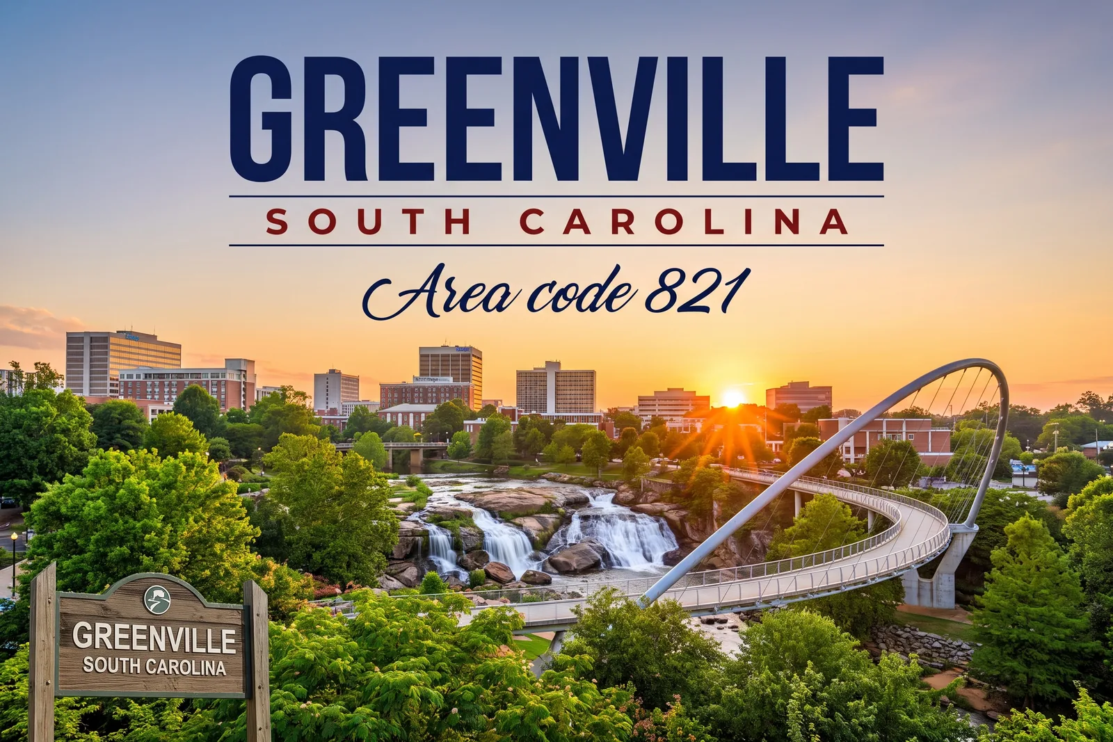 Innenstadt von Greenville, Vorwahl 821