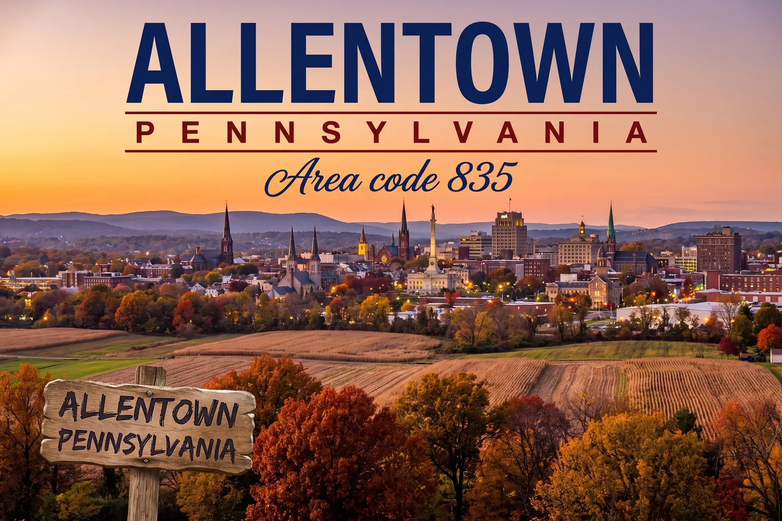 Innenstadt von Allentown, Vorwahl 835