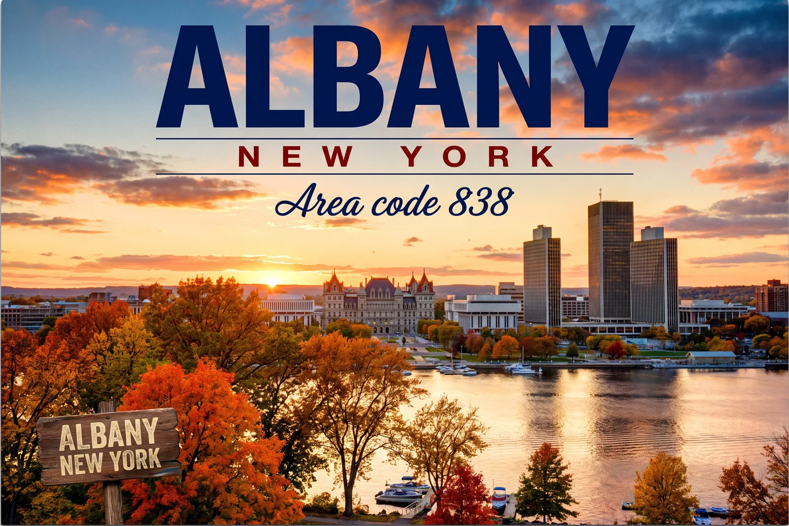 Innenstadt von Albany, Vorwahl 838
