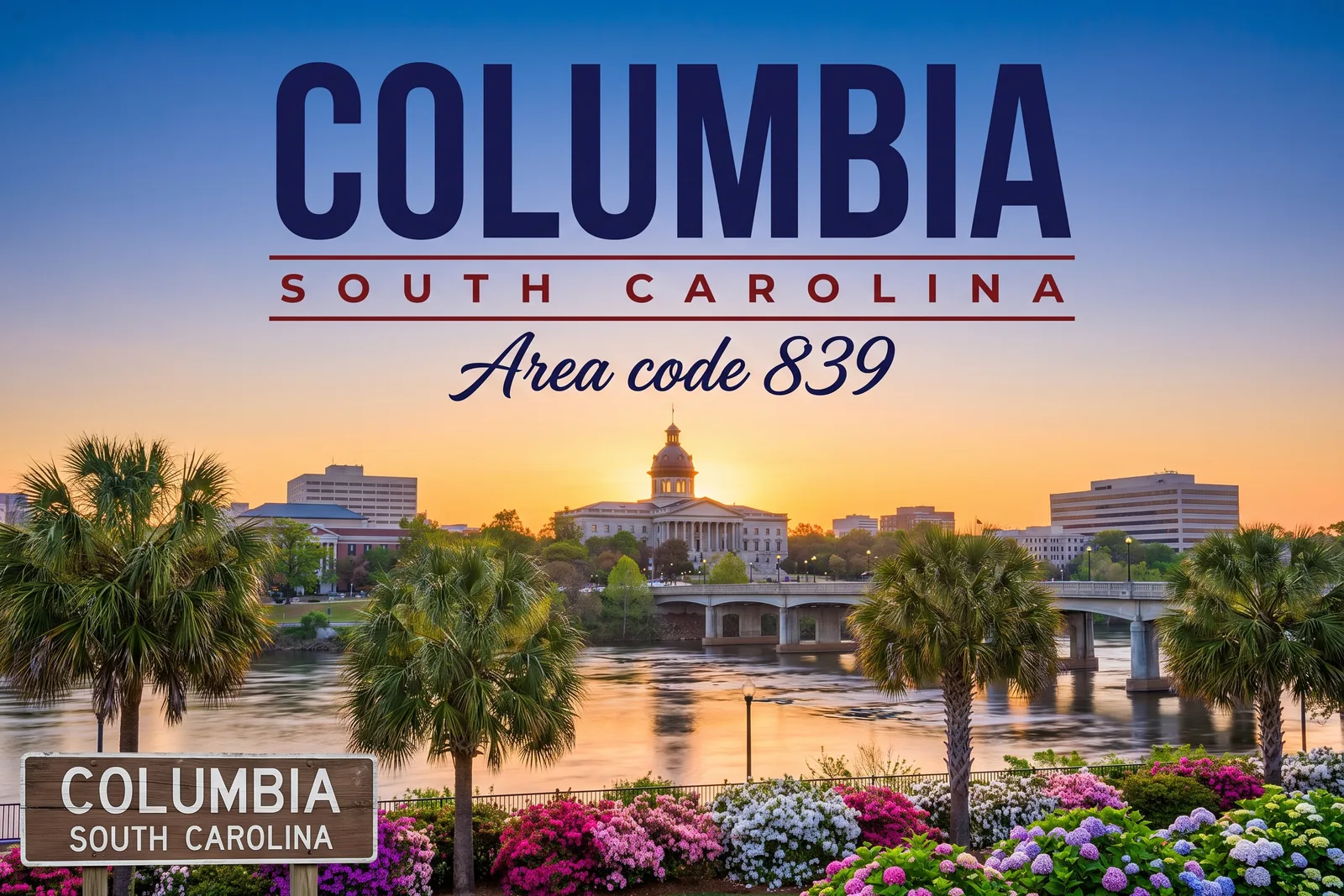 Innenstadt von Columbia, Vorwahl 839