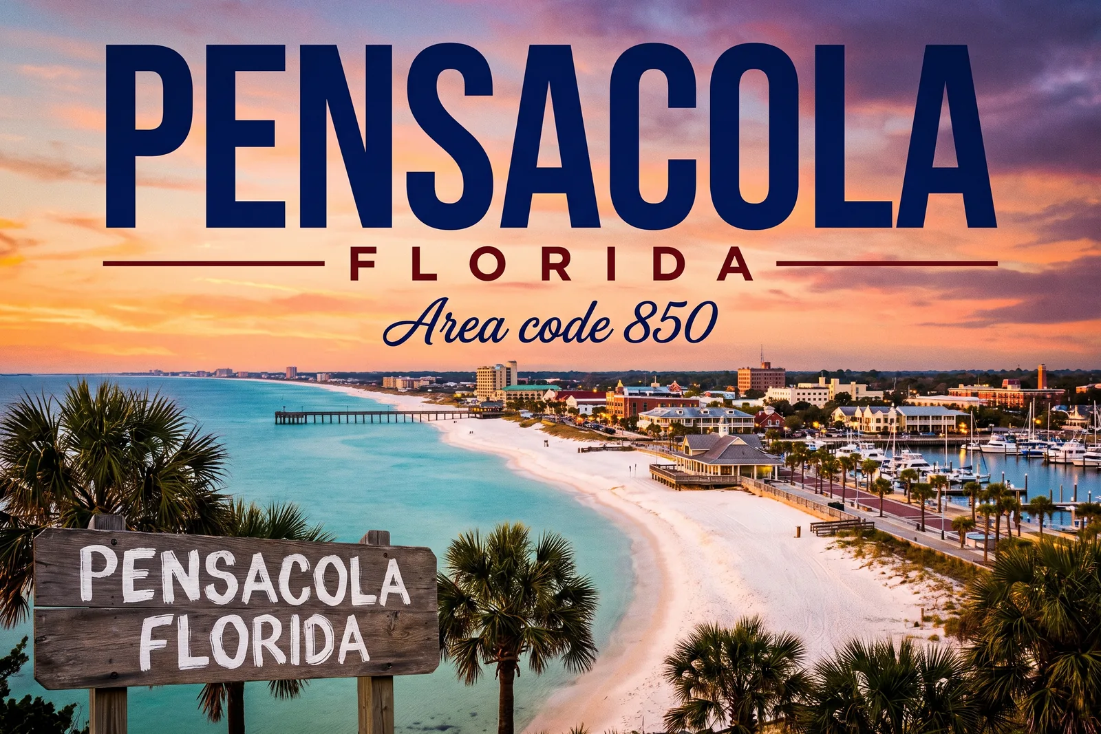 Innenstadt von Pensacola, Vorwahl 850