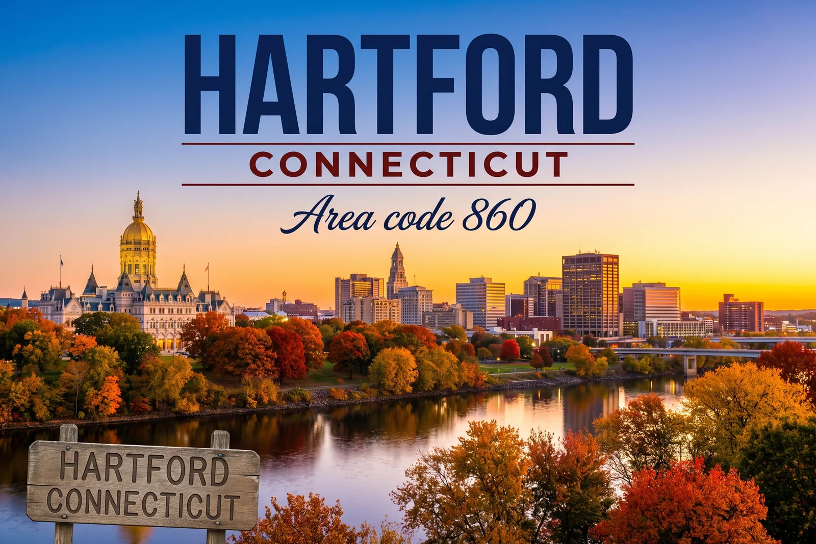 Innenstadt von Hartford, Vorwahl 860