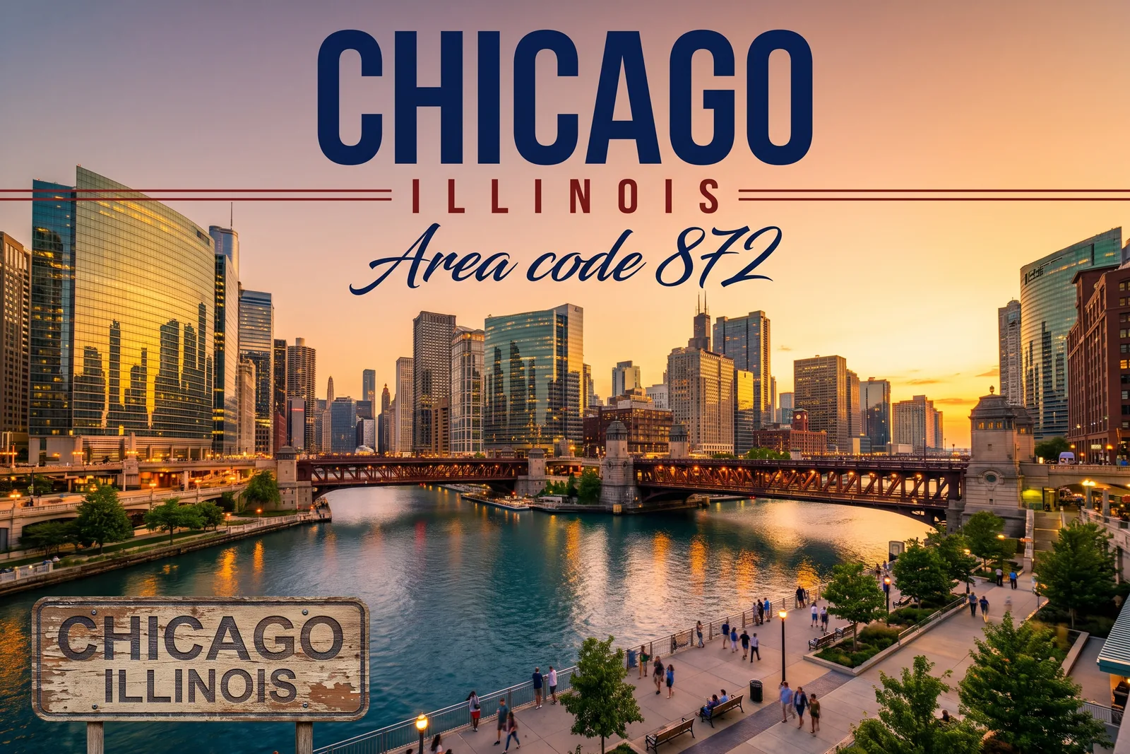 Innenstadt von Chicago, Vorwahl 872