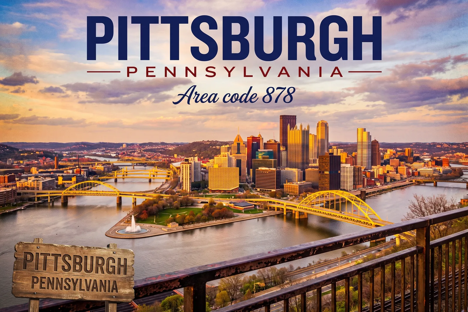 Innenstadt von Pittsburgh, Vorwahl 878