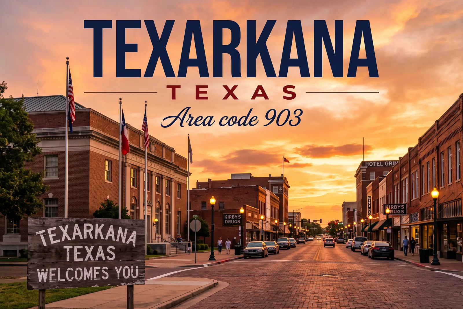 Innenstadt von Texarkana, Vorwahl 903