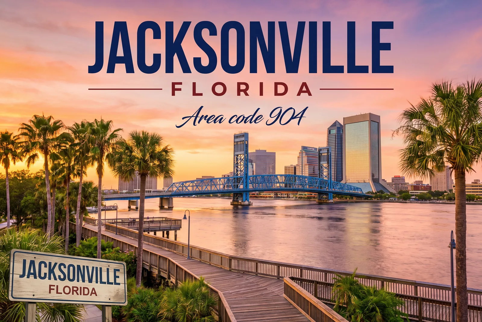 Innenstadt von Jacksonville, Vorwahl 904