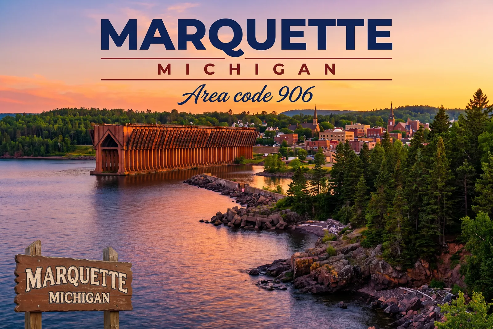 Innenstadt von Marquette, Vorwahl 906
